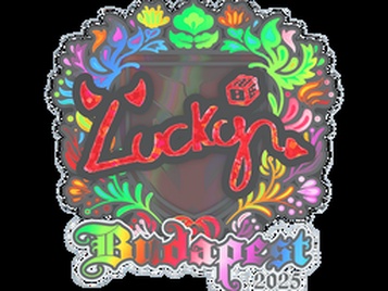 Наклейка | Lucky (голографическая) | Будапешт-2025