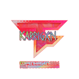 Наклейка | karrigan (голографическая) | Копенгаген-2024